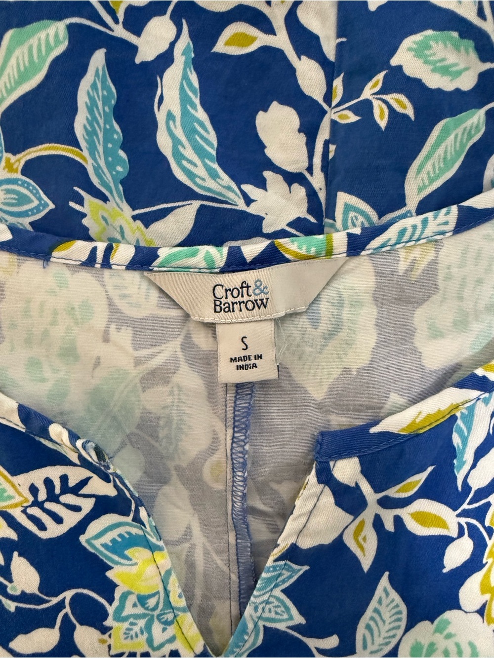 croft & barrow Blue Floral Midi Dress - Picture 4 of 5